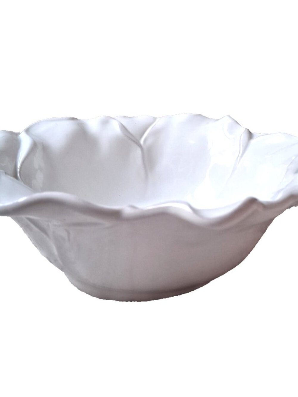 Roscher & Co Antique White Leaf Collection Bowl 8"
